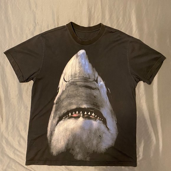 Black Shark Printed Oversized Cotton T-Shirt